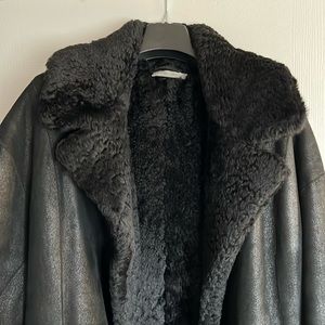 Beautiful soft lamb skin outer and soft plush lamb shearling on the inside.